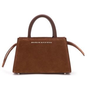Brandon Blackwood Alren Brown Suede Bag